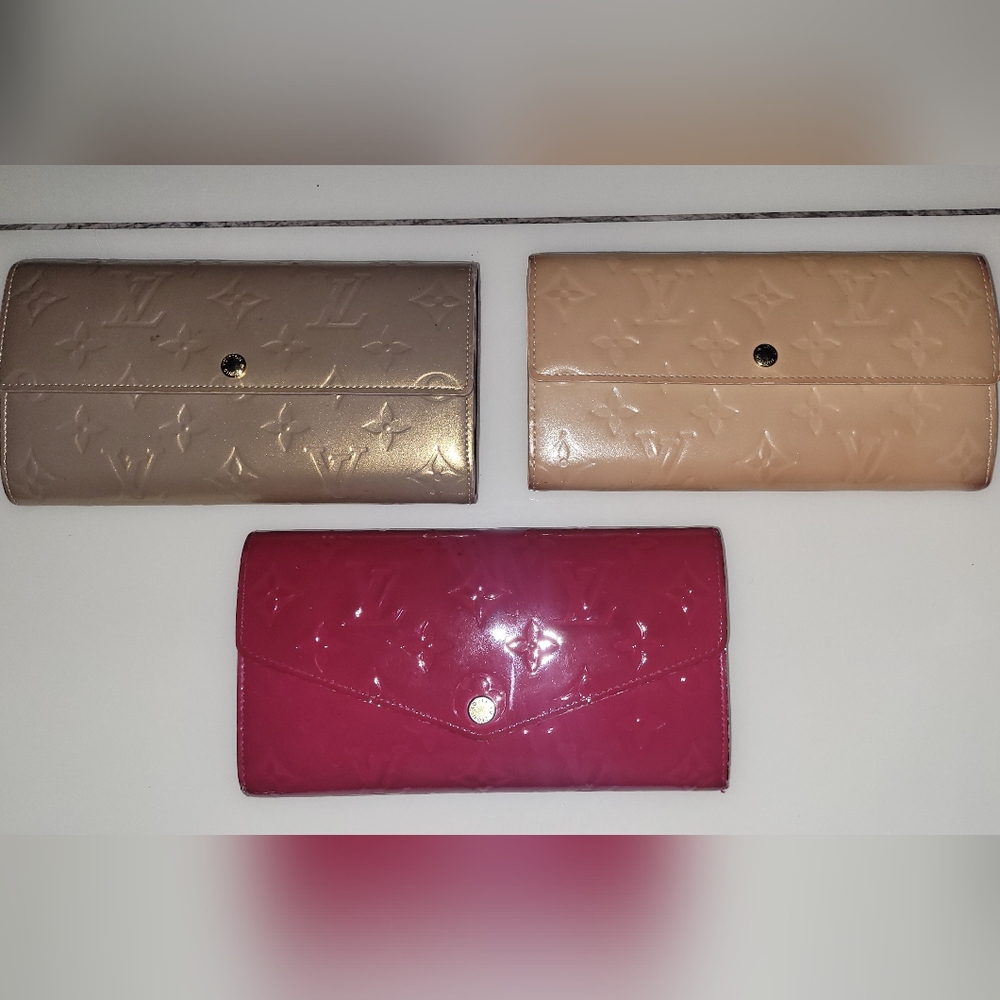3 pcs Authentic Louis Vuitton Vernis Wallet In Very Good Pre-loved Condition!